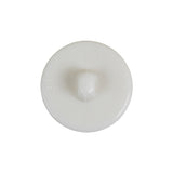Italian White Floral Etched Shank Back Button - 36L/23mm