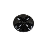Italian Black Floral Etched Shank Back Button - 30L/19mm