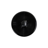 Italian Black Floral Etched Shank Back Button - 36L/23mm