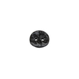Black and Gray Mottled Concave Face 2-Hole Plastic Button - 16L/10mm