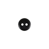 Black and Gray Mottled Concave Face 2-Hole Plastic Button - 16L/10mm