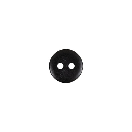 Black and Gray Mottled Concave Face 2-Hole Plastic Button - 16L/10mm