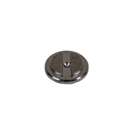 Gunmetal Gray Metallic Screw Head Shank Back Plastic Button - 20L/12.5mm
