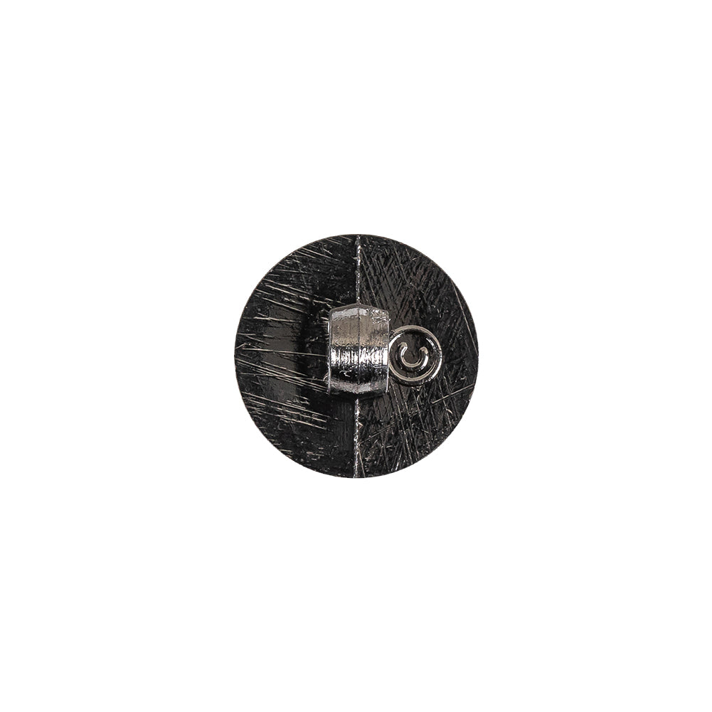 Gunmetal Gray Metallic Screw Head Shank Back Plastic Button - 20L/12.5mm