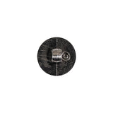 Gunmetal Gray Metallic Screw Head Shank Back Plastic Button - 20L/12.5mm