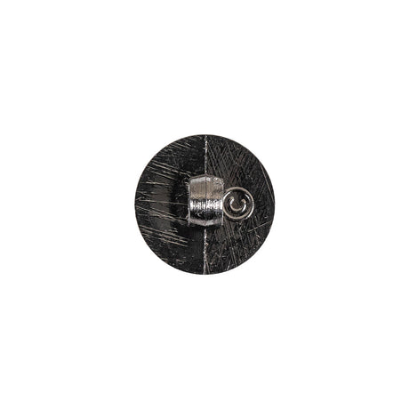 Gunmetal Gray Metallic Screw Head Shank Back Plastic Button - 20L/12.5mm