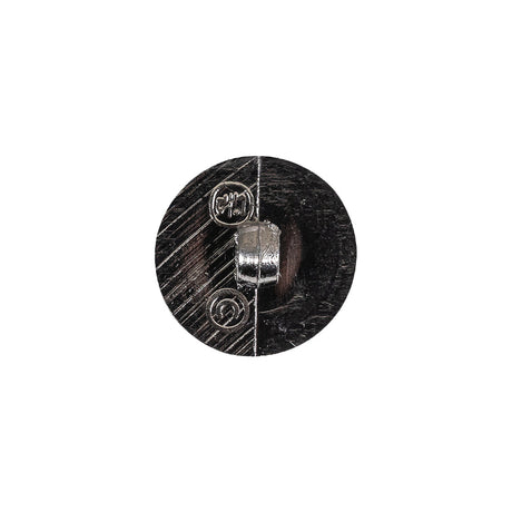 Gunmetal Gray Metallic Screw Head Shank Back Plastic Button - 24L/15mm
