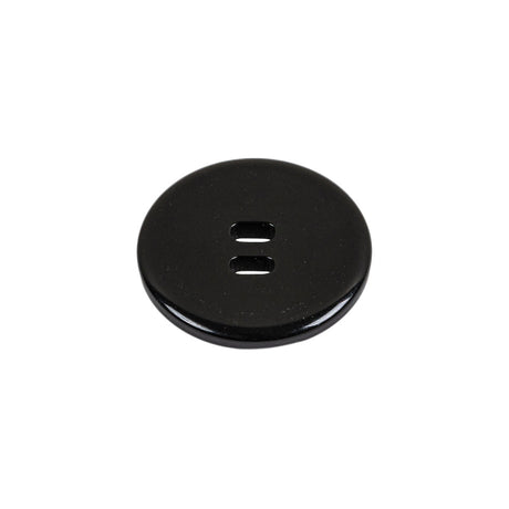 Black Oval Eye 2-Hole Plastic Saucer Button - 32L/20mm