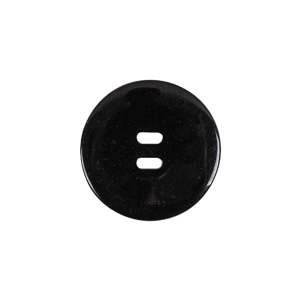 Black Oval Eye 2-Hole Plastic Saucer Button - 32L/20mm