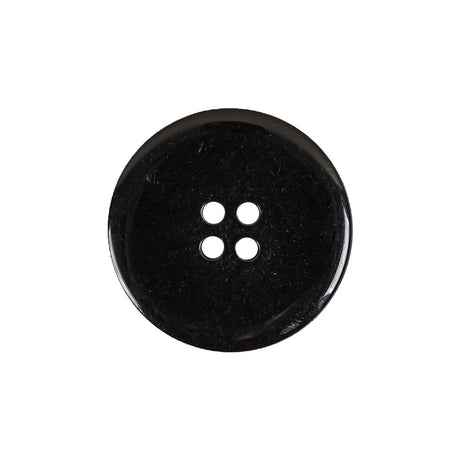 Black and Brown Mosaic Etched Low Convex 4-Hole Plastic Button - 36L/23mm