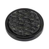 Black Rock Textured Self Back Plastic Button - 54L/34mm