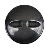 Black Rock Textured Self Back Plastic Button - 54L/34mm