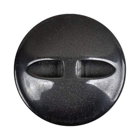 Black Rock Textured Self Back Plastic Button - 54L/34mm