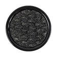 Black Rock Textured Self Back Plastic Button - 54L/34mm
