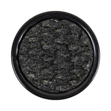 Black Rock Textured Self Back Plastic Button - 54L/34mm