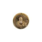 Gold Fancy Faceted Shank Back Plastic Button - 24L/15mm