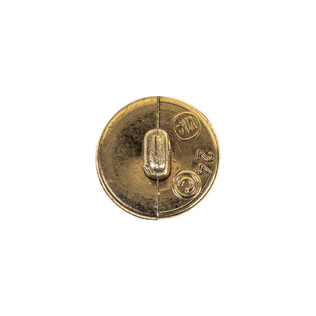 Gold Fancy Faceted Shank Back Plastic Button - 24L/15mm
