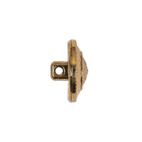 Gold Fancy Faceted Shank Back Plastic Button - 30L/19mm