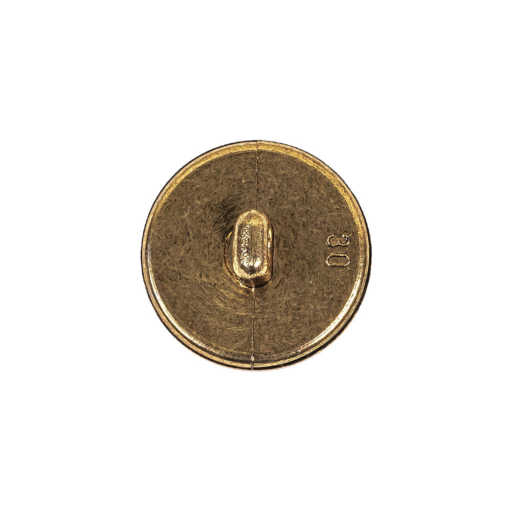 Gold Fancy Faceted Shank Back Plastic Button - 30L/19mm