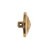 Gold Fancy Faceted Shank Back Plastic Button - 36L/23mm