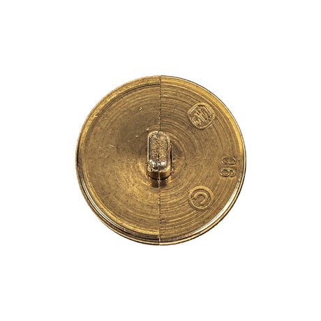 Gold Fancy Faceted Shank Back Plastic Button - 36L/23mm
