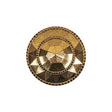 Gold Fancy Faceted Shank Back Plastic Button - 36L/23mm