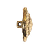 Gold Fancy Faceted Shank Back Plastic Button - 44L/28mm