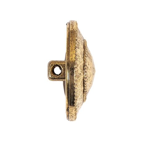 Gold Fancy Faceted Shank Back Plastic Button - 44L/28mm