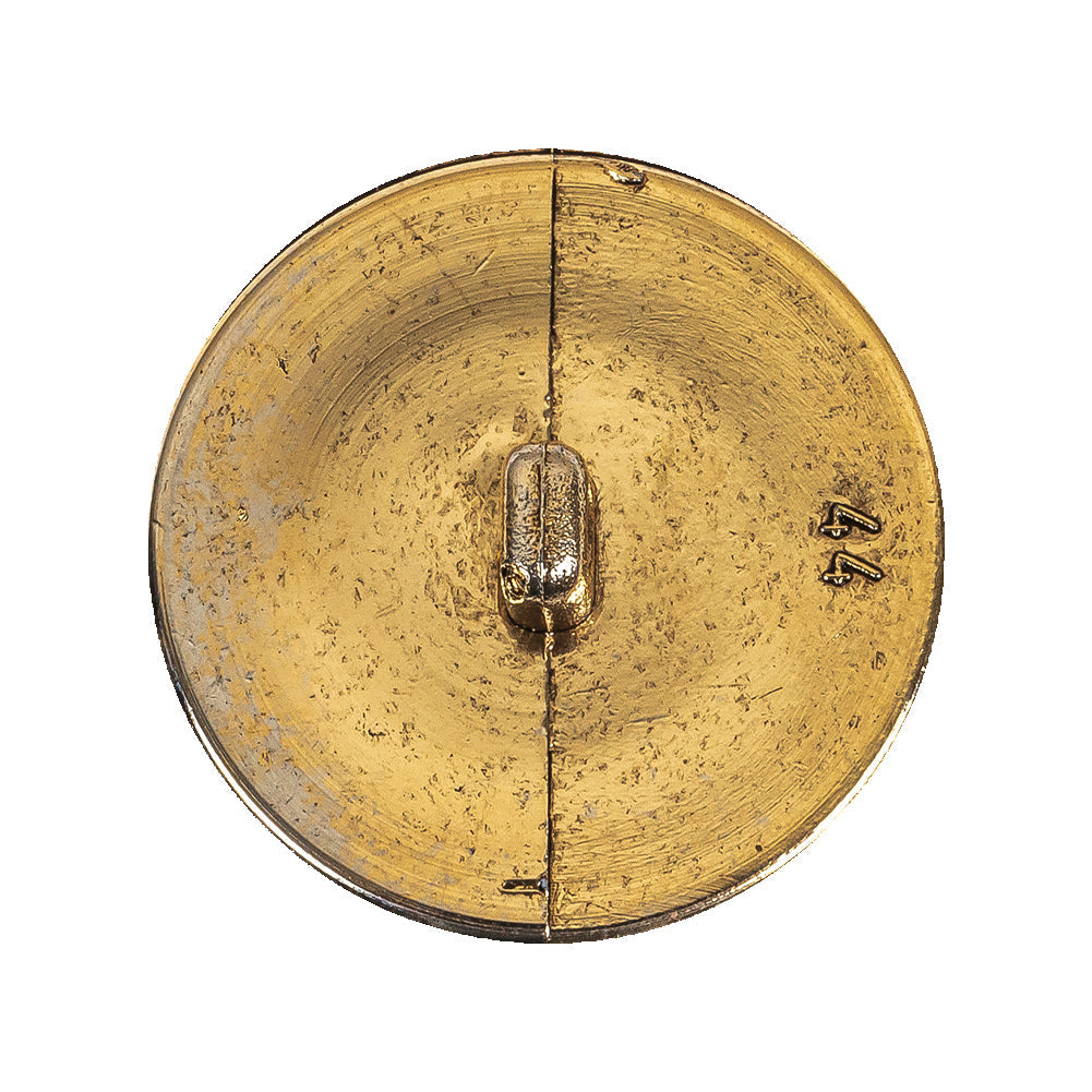 Gold Fancy Faceted Shank Back Plastic Button - 44L/28mm