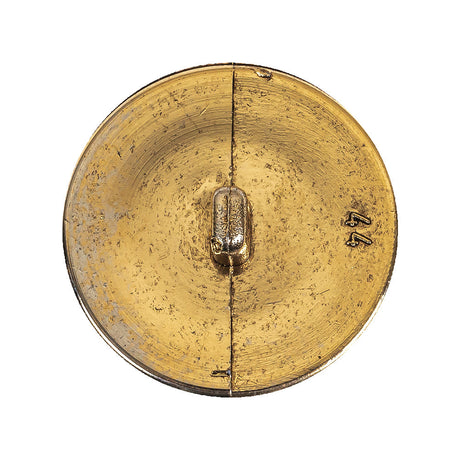 Gold Fancy Faceted Shank Back Plastic Button - 44L/28mm