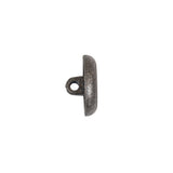 Italian Blue Silver Shank Back Metal Button - 24L/15mm