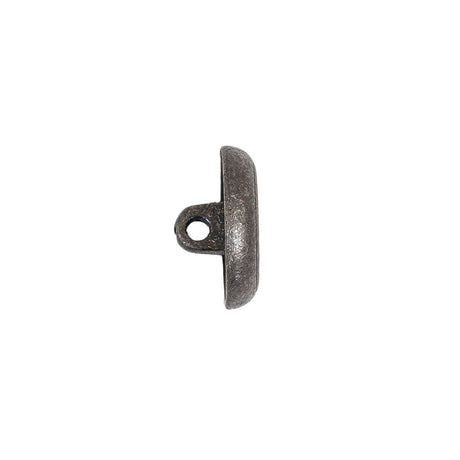 Italian Blue Silver Shank Back Metal Button - 24L/15mm