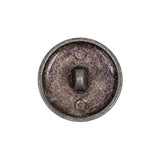 Italian Blue Silver Shank Back Metal Button - 36L/23mm