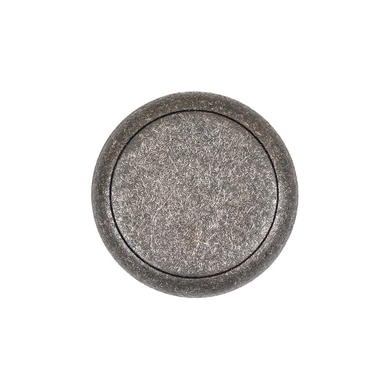 Italian Blue Silver Shank Back Metal Button - 36L/23mm