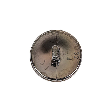 Italian Gunmetal Half Disco Ball Shank Back Plastic Button - 32L/20mm