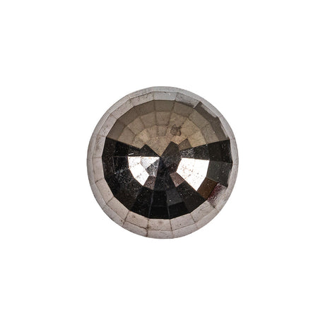 Italian Gunmetal Half Disco Ball Shank Back Plastic Button - 32L/20mm