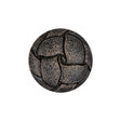 Italian Weathered Black Knotted Leather-Look Shank Back Plastic Button - 36L/23mm