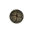 Italian Dusty Olive Knotted Leather-Look Shank Back Plastic Button - 28L/18mm