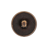 Italian Dark Brown Knotted Leather-Look Shank Back Plastic Button - 36L/23mm