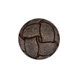 Italian Dark Brown Knotted Leather-Look Shank Back Plastic Button - 36L/23mm