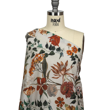 Cotton Voile - Pumice Stone Floral - Garden of Earthly Delights Print - Mood Exclusive Harvest Collection