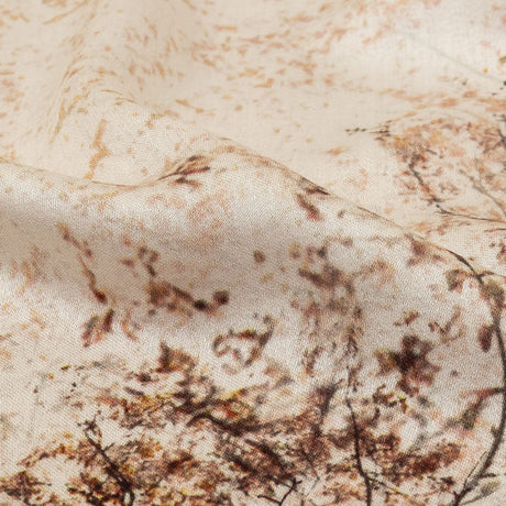 Rayon Challis - Brown Tree Branches - Celestial Canopy Print - Mood Exclusive Serengeti Collection