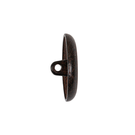 Italian Rusted Iron Shank Back Metal Button - 36L/23mm