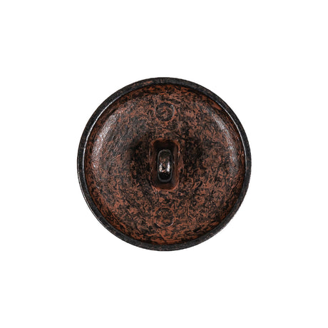 Italian Rusted Iron Shank Back Metal Button - 36L/23mm