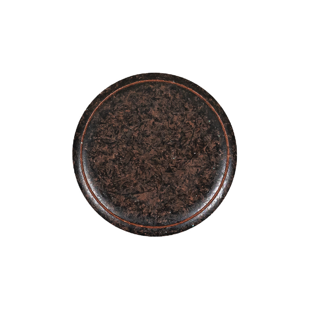 Italian Rusted Iron Shank Back Metal Button - 36L/23mm