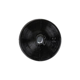 Black Bevel Cut Shank Back Plastic Button - 36L/23mm