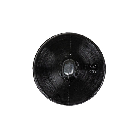 Black Bevel Cut Shank Back Plastic Button - 36L/23mm