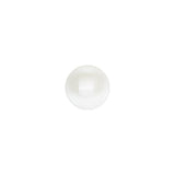 White Bevel Cut Shank Back Plastic Button - 16L/10mm