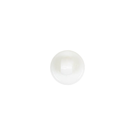 White Bevel Cut Shank Back Plastic Button - 16L/10mm