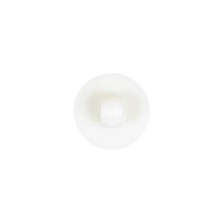 White Bevel Cut Shank Back Plastic Button - 20L/12.5mm